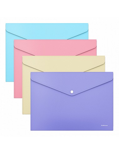 Enveloppes ErichKrause® Matt Pastel, opaque, A4, couleurs assorties prix tunisie