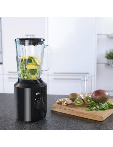 Blender BRAUN PowerBlend 3 - 800 Watts - 1500 Litres - Noir (JB3100BK) Blender BRAUN PowerBlend 3 - 800 Watts - 1500 Litres - Noir (JB3100BK)