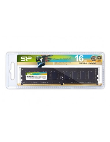 Barette Mémoire Silicon Power pour Pc de bureau DDR4 2666 MHz / 16 Go - (SP016GBLFU266B02)