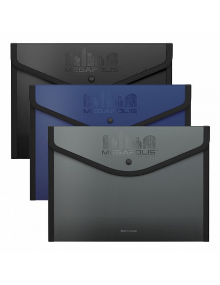 Enveloppes ErichKrause® Diamond Original , bordée, A4, couleurs assorties (4 pièces par sachet) prix tunisie