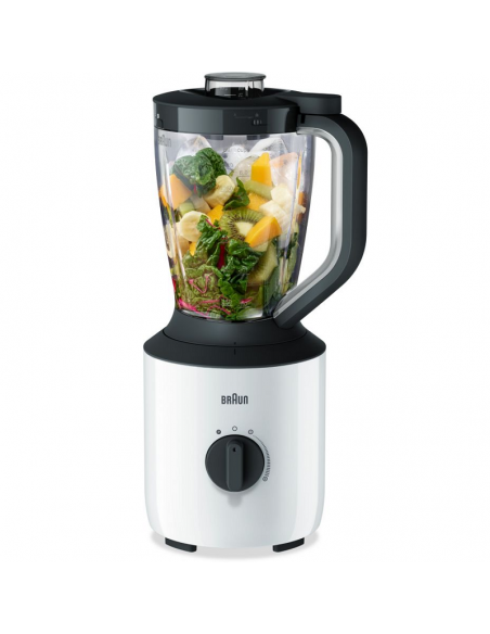 Blender BRAUN PowerBlend 3 - 800 Watts - 1500 Litres - Blanc (JB3100WH) Blender BRAUN PowerBlend 3 - 800 Watts - 1500 Litres - Blanc (JB3100WH)