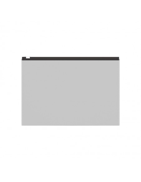 Pochette zippée ErichKrause® Fizzy Clear avec fermeture éclair colorée, A4, couleurs assorties (12 pièces dans un sac)