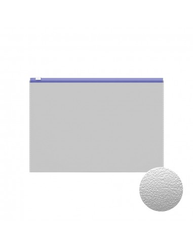 Pochette zippée ErichKrause® Fizzy Clear avec fermeture éclair colorée, A4, couleurs assorties (12 pièces dans un sac)