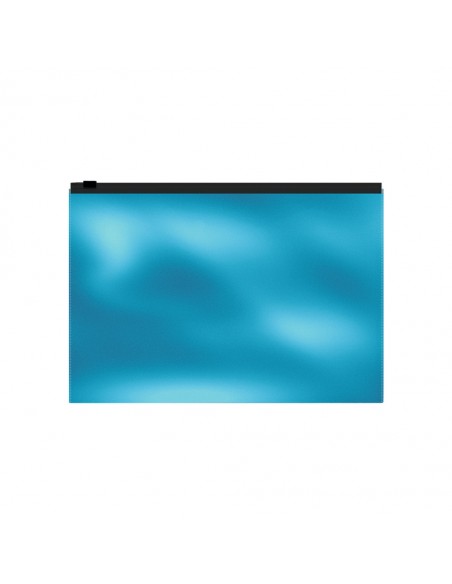 Pochette zippée ErichKrause® Glossy Ice Metallic, А4, couleurs assorties (12 pièces dans un sachet)