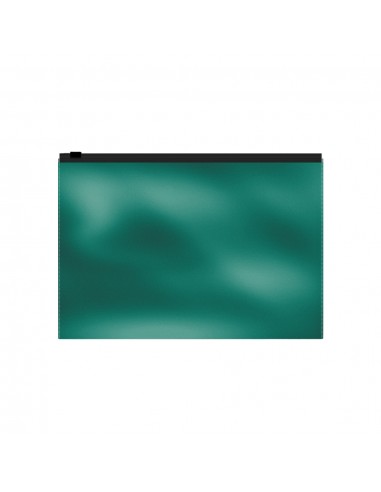 Pochette zippée ErichKrause® Glossy Ice Metallic, C6, couleurs assorties (12 pièces dans un sachet)