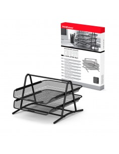 Corbeille à courrier à 2 niveaux ErichKrause® Compass, Classic, Noir prix tunisie