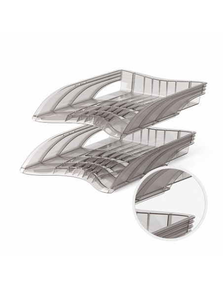 Corbeille à courrier ErichKrause® S-Wing, Classic, Smoky prix Corbeille à courrier ErichKrause® S-Wing, Classic, Smoky prix