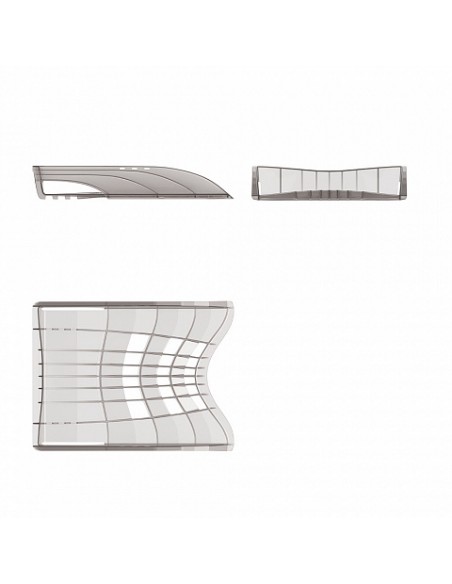 Corbeille à courrier ErichKrause® S-Wing, Classic, Smoky Corbeille à courrier ErichKrause® S-Wing, Classic, Smoky