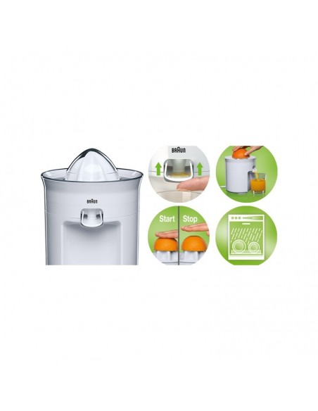 Presse Agrumes BRAUN - 60 Watt - Blanc (CJ3050)