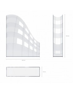 Porte-Papier ErichKrause® S-Wing, Classic, 75mm, transparent prix tunisie 2