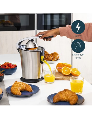 Presse Agrumes PRINCESS Pro Semi-Professionnel - 300 Watt - Inox (201860)