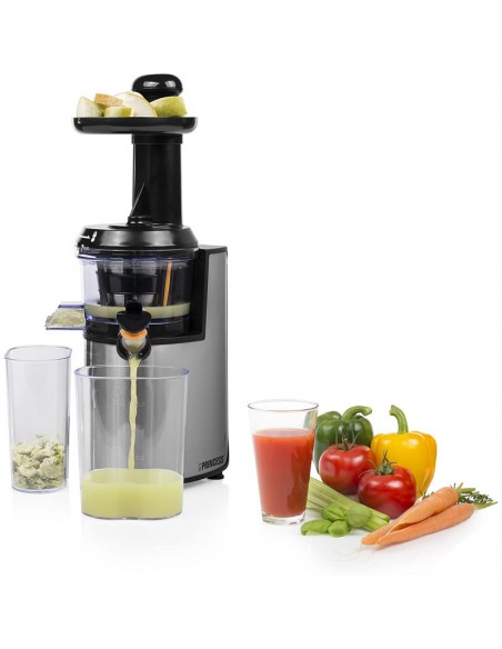 Extracteur de Jus PRINCESS - 200 Watt - 0.6 Litres - Inox (202046) Extracteur de Jus PRINCESS - 200 Watt - 0.6 Litres - Inox (202046)