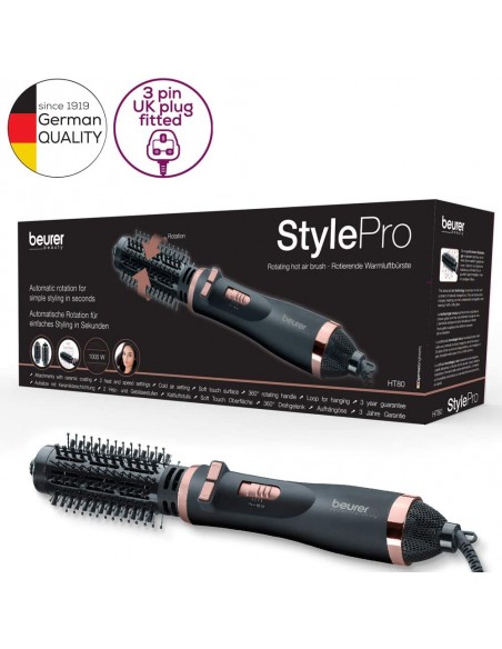 Brosse Soufflante BEURER 1000 Watt - Noir (HT80) Brosse Soufflante BEURER 1000 Watt - Noir (HT80)