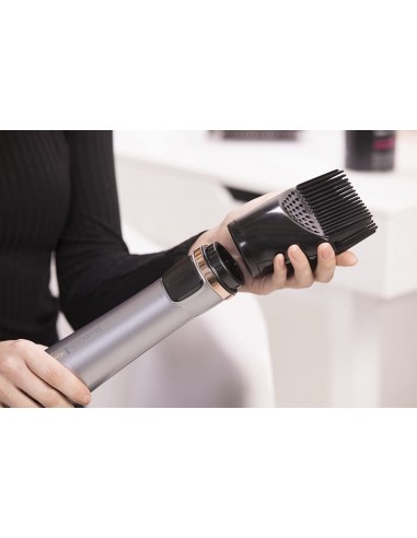 Brosse Cheveux REMINGTON - Rotative Soufflante Chauffante - Gris (AS8810)