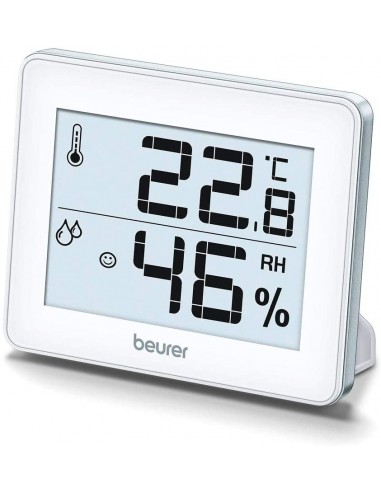 Thermo-Hygromètre BEURER - Contrôle de la Température et de l'humidité - Blanc (HM16)