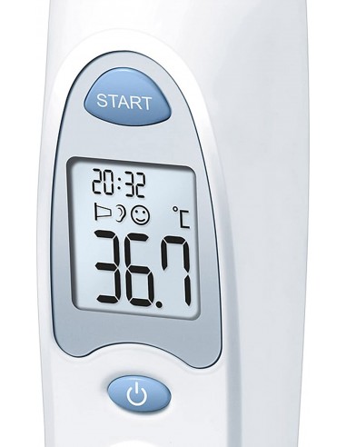 Thermomètre Auriculaire SANITAS - Blanc/Bleu (SFT53)