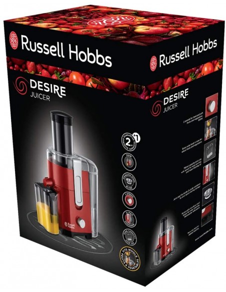 Centrifugeuse Russell Hobbs 550 Watt - 2 Litres - Rouge (24740-56)