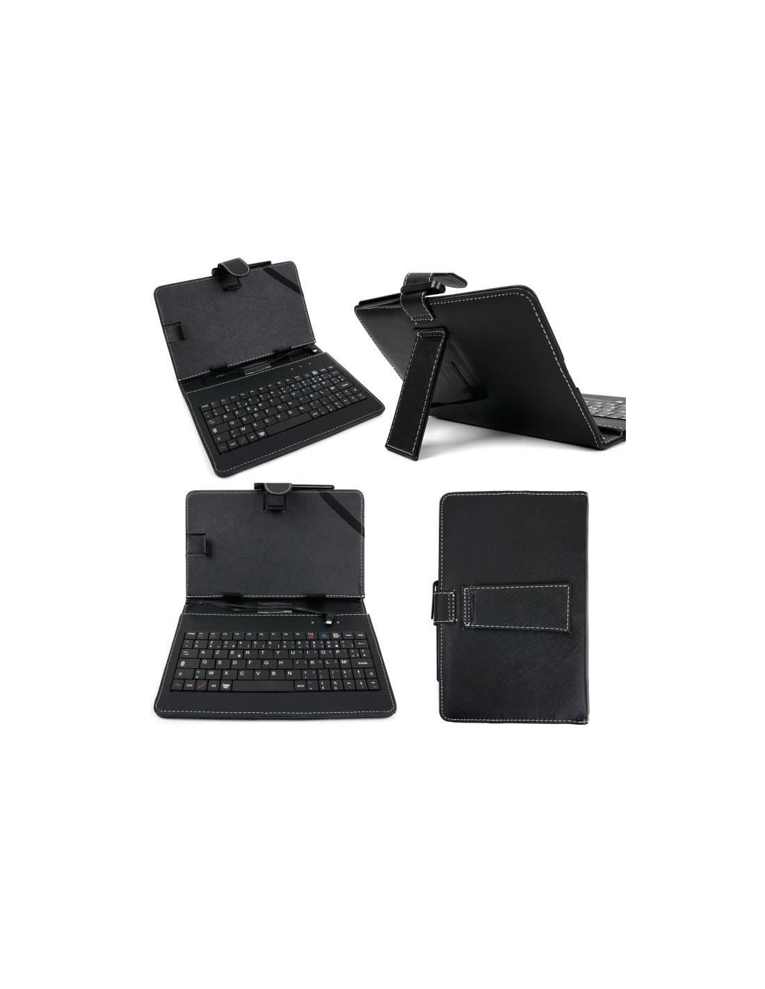 Etui de protection avec clavier Pour Tablette 7 Noir