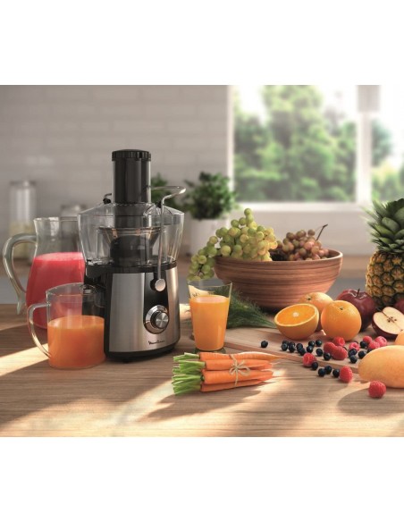 Centrifugeuse MOULINEX Juice Express 800 Watt - 1.5 Litres - Noir/Inox (JU550D10)