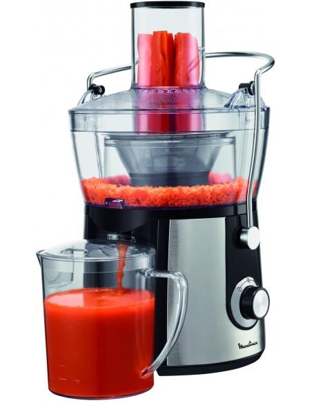 Centrifugeuse MOULINEX Juice Express 800 Watt - 1.5 Litres - Noir/Inox (JU550D10)