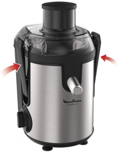 Centrifugeuse MOULINEX Frutelia Plus 400 Watt - 0.950 Litres - Inox (JU420D10) Centrifugeuse MOULINEX Frutelia Plus 400 Watt - 0.950 Litres - Inox (JU420D10)