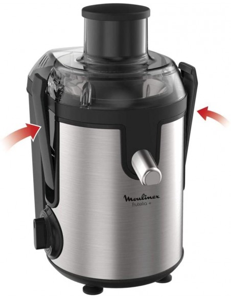 Centrifugeuse MOULINEX Frutelia Plus 400 Watt - 0.950 Litres - Inox (JU420D10) Centrifugeuse MOULINEX Frutelia Plus 400 Watt - 0.950 Litres - Inox (JU420D10)