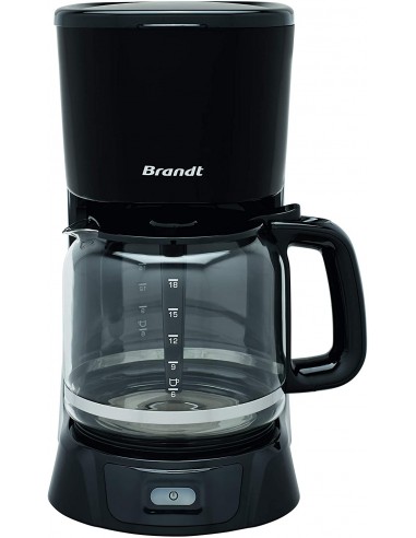 Cafetière à Filtre BRANDT 1000 Watt - 18 Tasses - Noir (CAF1318)