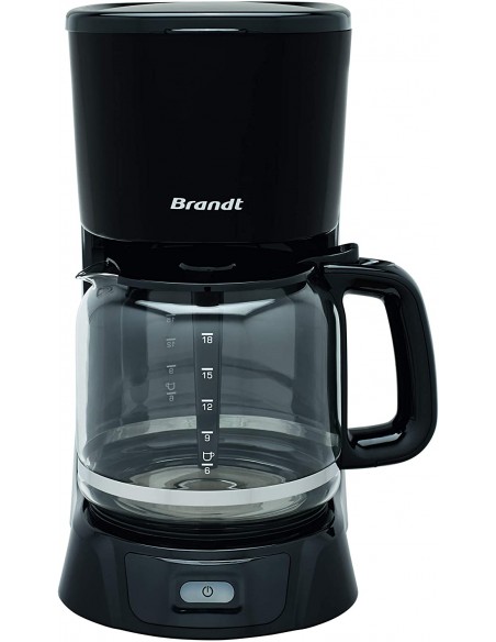 Cafetière à Filtre BRANDT 1000 Watt - 18 Tasses - Noir (CAF1318)