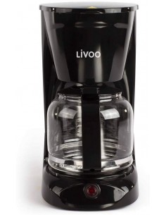 Cafetière Électrique LIVOO 900 Watt 15 Tasses - Noir (DOD166N)