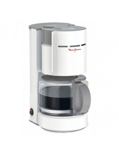 Cafetière MOULINEX Uno 800 Watt - 12 Tasses - Gris/Blanc (FG121110) Cafetière MOULINEX Uno 800 Watt - 12 Tasses - Gris/Blanc (FG121110)