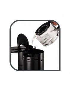 Cafetière MOULINEX Uno - 800 Watt - 12 Tasses - Noir (FG121811) 2