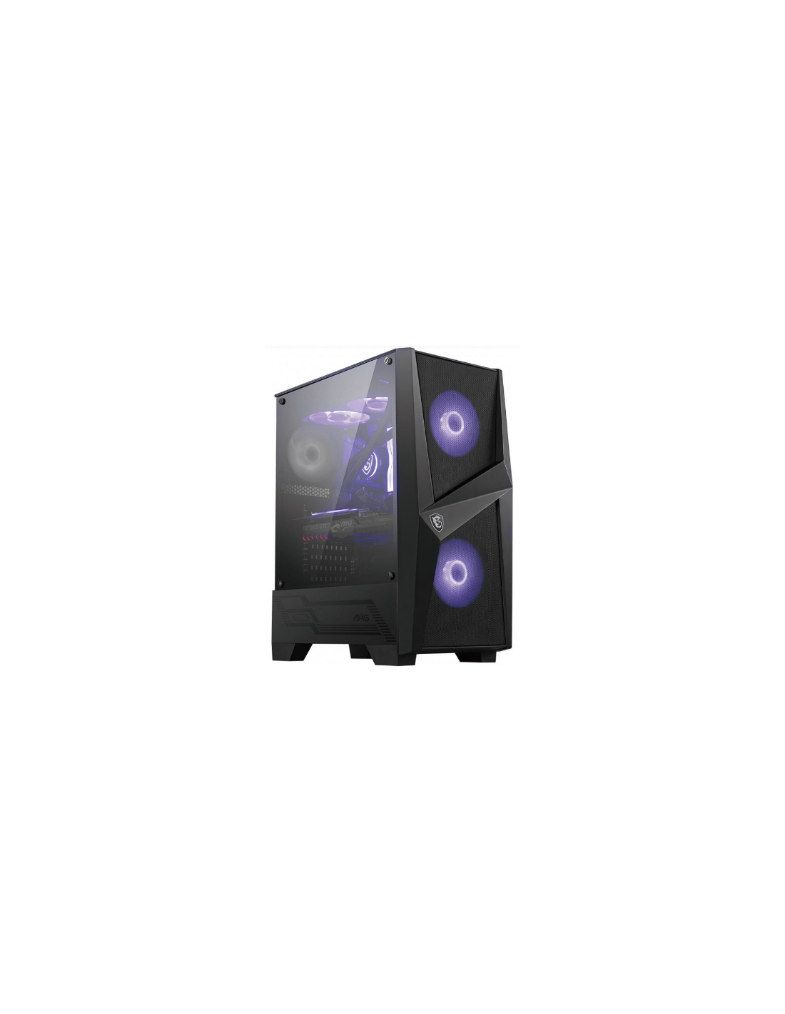 MSI BOITIER PC MAG FORGE 100M - Noir - Verre trempé - Format ATX  (306-7G03M21-809) - La Poste