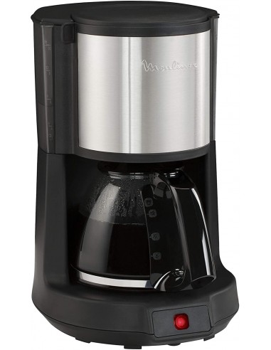 Cafetière MOULINEX Subito 1000 Watt - 15 Tasses - Noir/Inox (FG370811)