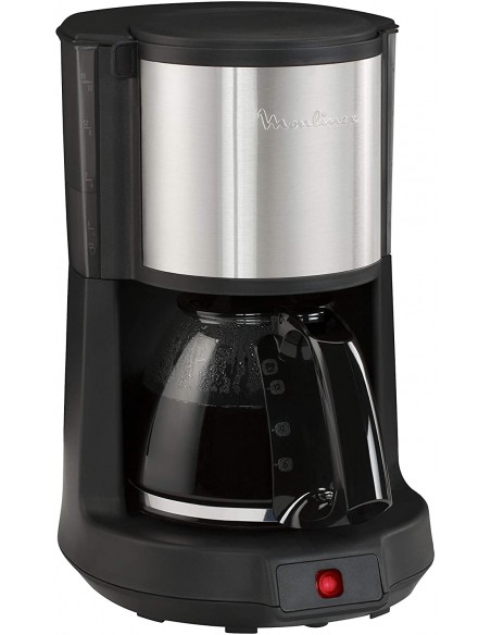 Cafetière MOULINEX Subito 1000 Watt - 15 Tasses - Noir/Inox (FG370811)
