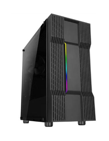 Boitier PC ABKONCORE Cronos - Moyen Tour - Verre trempé - Noir (C610S)