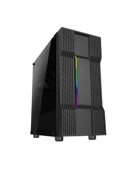 Boitier PC ABKONCORE Cronos - Moyen Tour - Verre trempé - Noir (C610S)