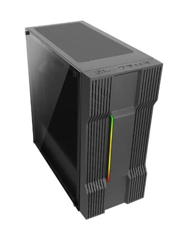 Boitier PC ABKONCORE Cronos - Moyen Tour - Verre trempé - Noir (C610S)