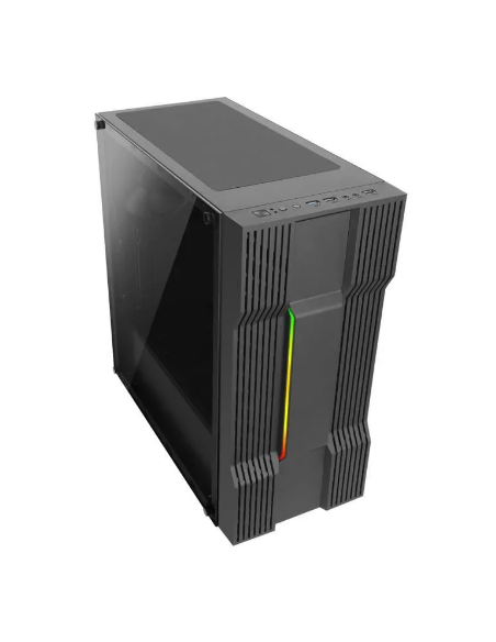 Boitier PC ABKONCORE Cronos - Moyen Tour - Verre trempé - Noir (C610S)