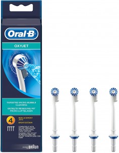 Pack de 4 Canules Oxyjet BRAUN Oral-B Multicolore (ED17-4)