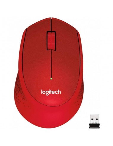 Souris sans fil LOGITECH M330 Silent Plus - Rouge (910-004911)