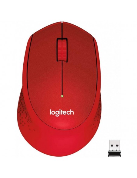 Souris sans fil LOGITECH M330 Silent Plus - Rouge (910-004911)