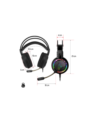 Casque Micro Gaming GAMING SPIRIT Pro H7 LED RGB (MIC-PH7) Casque Micro Gaming GAMING SPIRIT Pro H7 LED RGB (MIC-PH7)