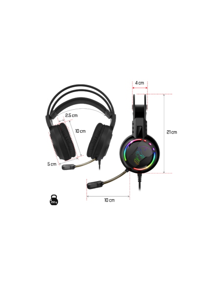 Casque Micro Gaming GAMING SPIRIT Pro H7 LED RGB (MIC-PH7) Casque Micro Gaming GAMING SPIRIT Pro H7 LED RGB (MIC-PH7)