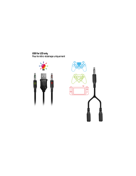 Casque Micro Gaming GAMING SPIRIT Pro H7 LED RGB (MIC-PH7) Casque Micro Gaming GAMING SPIRIT Pro H7 LED RGB (MIC-PH7)