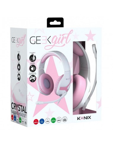 Casque Gamer KONIX Crystal Universel Geek Girl (61881113592) Casque Gamer KONIX Crystal Universel Geek Girl (61881113592)