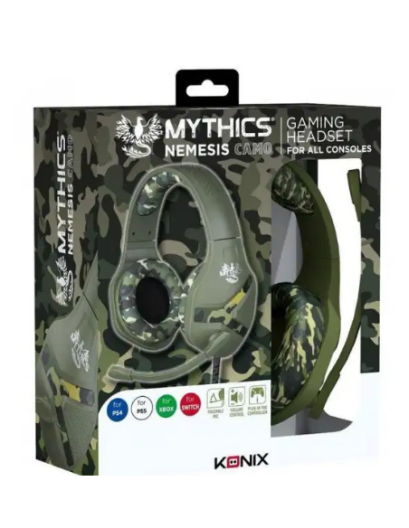 Casque Universel KONIX Nemesis Camo Multiplateforme (61881114132) Casque Universel KONIX Nemesis Camo Multiplateforme (61881114132)