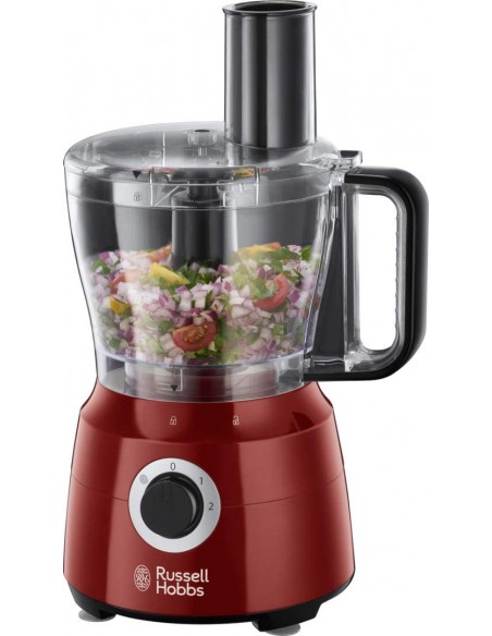 Robot Multifonctions RUSSELL HOBBS 600 Watt - 2,5 Litres - Rouge (24730-56)
