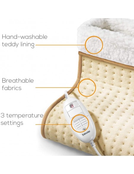 Chauffe-Pieds BEURER 100 Watt - Beige (FW20 GRAU)