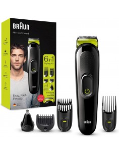 Tondeuse BRAUN Wet & Dry 6EN1 - Noir (MGK3221)