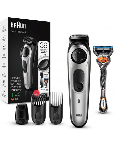 Tondeuse à Barbe BRAUN - Gris & Noir (BT5265) Tondeuse à Barbe BRAUN - Gris & Noir (BT5265)